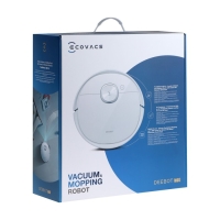 Робот-пылесос ECOVACS DEEBOT T9, 50 Вт, сухая/влажная уборка, 0.42/0.18 л, белый