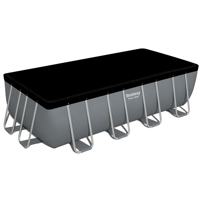 Бассейн каркасный Power Steel, 488 х 244 х 122 см, фильтр-насос, лестница, тент, 56670 Bestway Бассейн каркасный Power Steel, 488 х 244 х 122 см, фильтр-насос, лестница, тент, 56670 Bestway