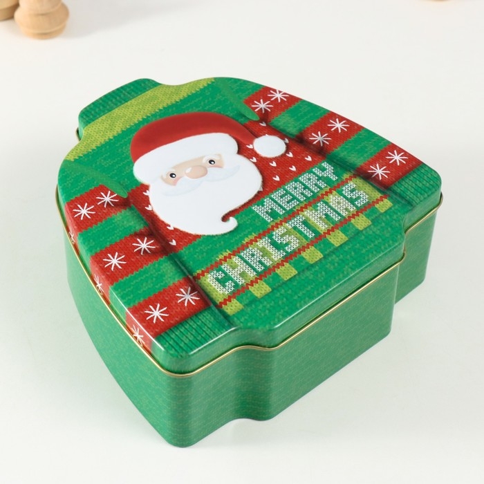 Шкатулка металл Шкатулка металл "Новогодний свитер" МИКС 17х16,5х6,5 см
