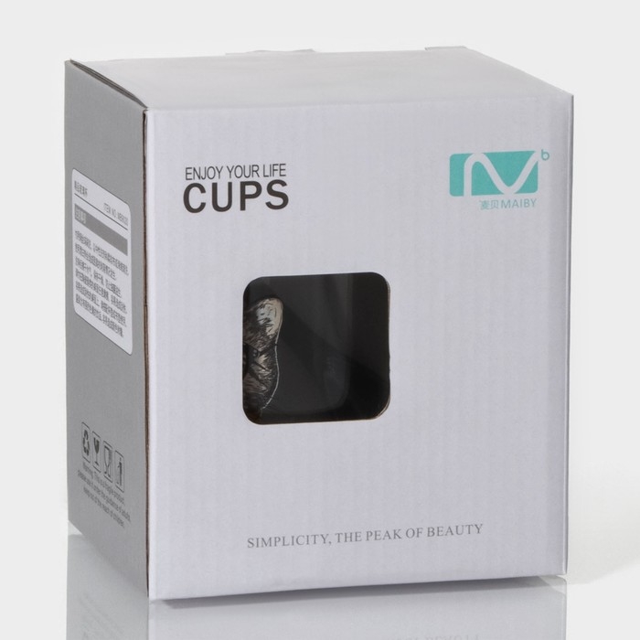 Кружка стеклянная с керамической крышкой и ложкой «Хипстер», 450 мл, рисунок МИКС Кружка стеклянная с керамической крышкой и ложкой «Хипстер», 450 мл, рисунок МИКС