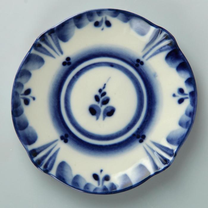 Блюдце «Силуэт», 9х9х1 см, гжель Блюдце «Силуэт», 9х9х1 см, гжель