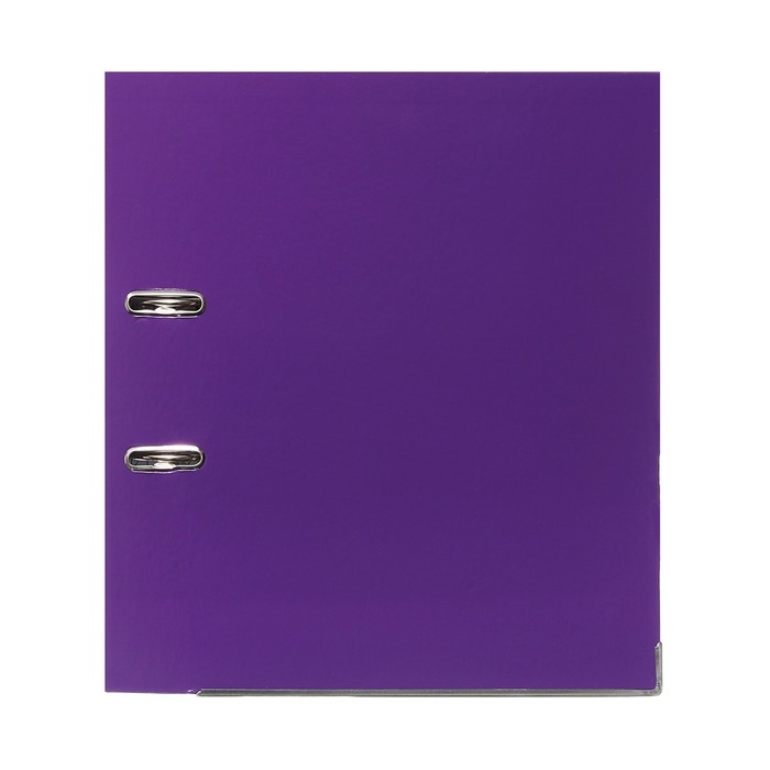 Папка-регистратор А4, 75 мм, Calligrata, ПВХ, тиснение Папка-регистратор А4, 75 мм, Calligrata, ПВХ, тиснение "лен", металлическая окантовка, карман на корешок, собранная, фиолетовая, микс