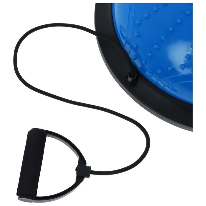 Полусфера BOSU гимнастическая ONLYTOP, массажная, с насосом, 46х20 см, цвет синий Полусфера BOSU гимнастическая ONLYTOP, массажная, с насосом, 46х20 см, цвет синий