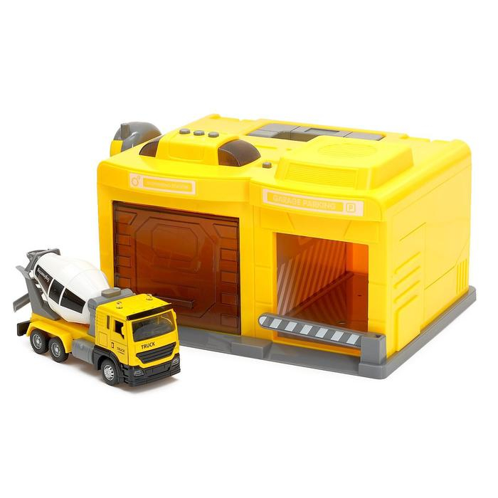 Парковка «Стройка» с машинкой и рацией, световые и звуковые эффекты, МИКС Парковка «Стройка» с машинкой и рацией, световые и звуковые эффекты, МИКС