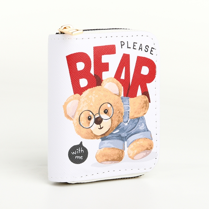 Кошелёк на молнии, цвет белый Кошелёк на молнии, цвет белый