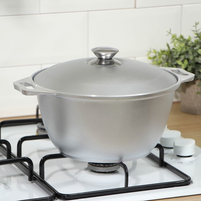 Кастрюля алюминиевая, 3 л, 30×24,5×12 см Кастрюля алюминиевая, 3 л, 30×24,5×12 см