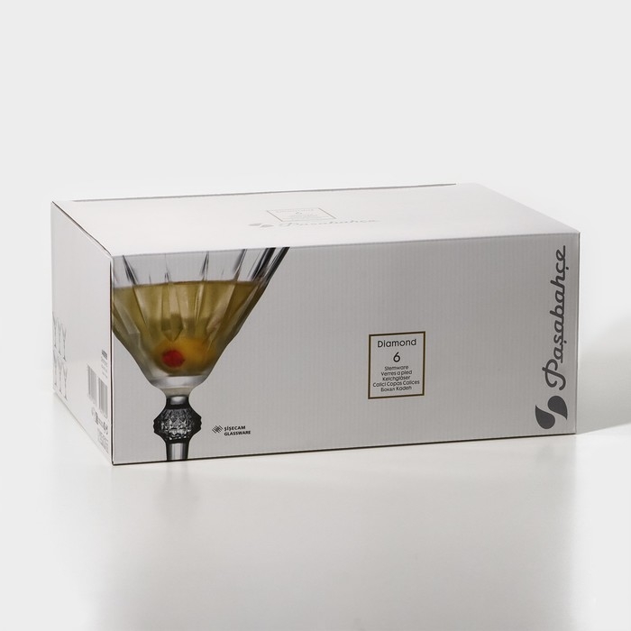 Набор стеклянных фужеров DIAMOND-NEW, 238 мл, 6 шт Набор стеклянных фужеров DIAMOND-NEW, 238 мл, 6 шт