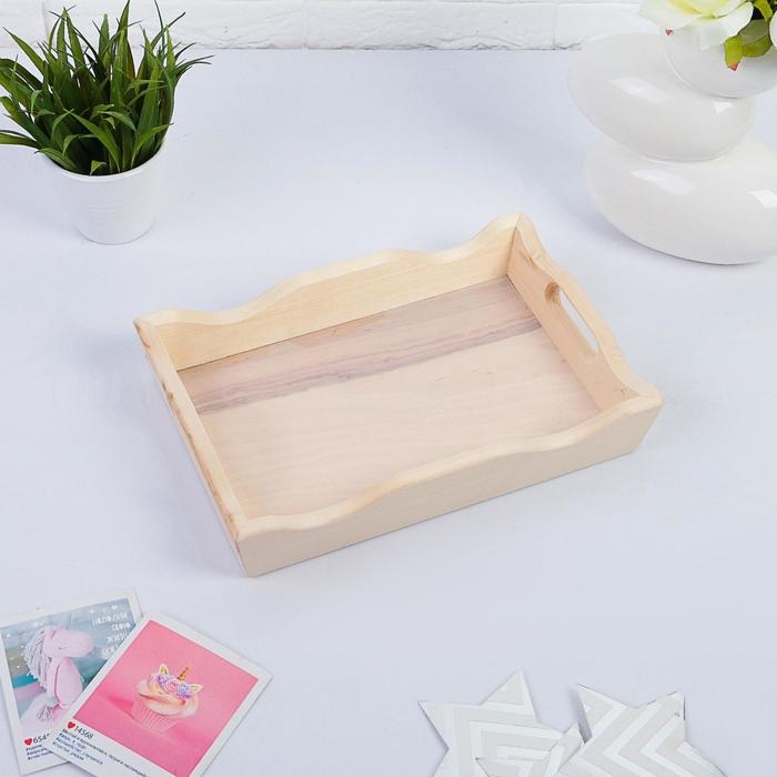 Поднос деревянный для завтрака волна №1, МАССИВ, 30х20х5,5см Поднос деревянный для завтрака волна №1, МАССИВ, 30х20х5,5см