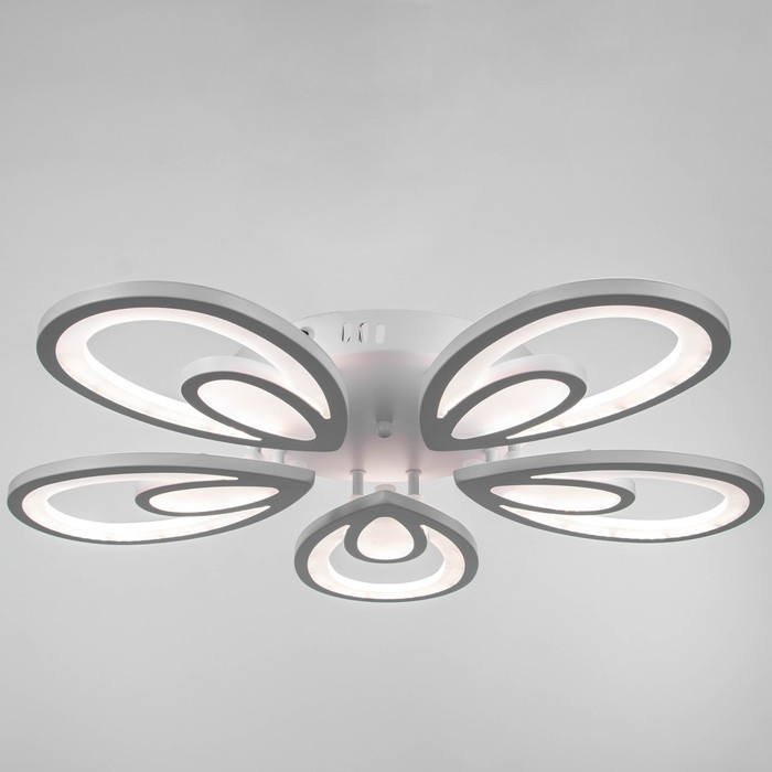 Люстра с ПДУ 59125/5WT LED 90+90Вт 3 режима диммер белый 65х65х14 см BayerLux