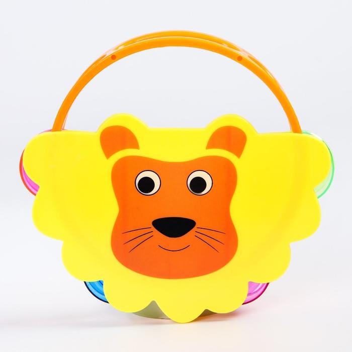 Погремушка - бубен «Зверушки», виды МИКС, Крошка Я Погремушка - бубен «Зверушки», виды МИКС, Крошка Я