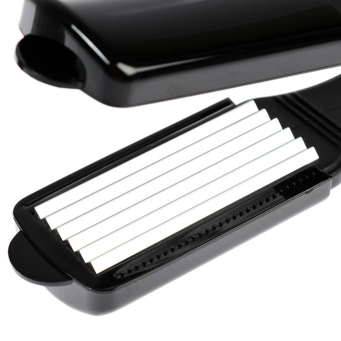 Щипцы-гофре HOMESTAR HS-8005, 30 Вт, алюминиевое покрытие, 33х80 мм, 220°С, черные Щипцы-гофре HOMESTAR HS-8005, 30 Вт, алюминиевое покрытие, 33х80 мм, 220°С, черные