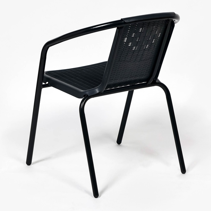 Набор садовой мебели: Стол квадратный 80 х 80 х 73 см и 2 стула серого цвета Набор садовой мебели: Стол квадратный 80 х 80 х 73 см и 2 стула серого цвета