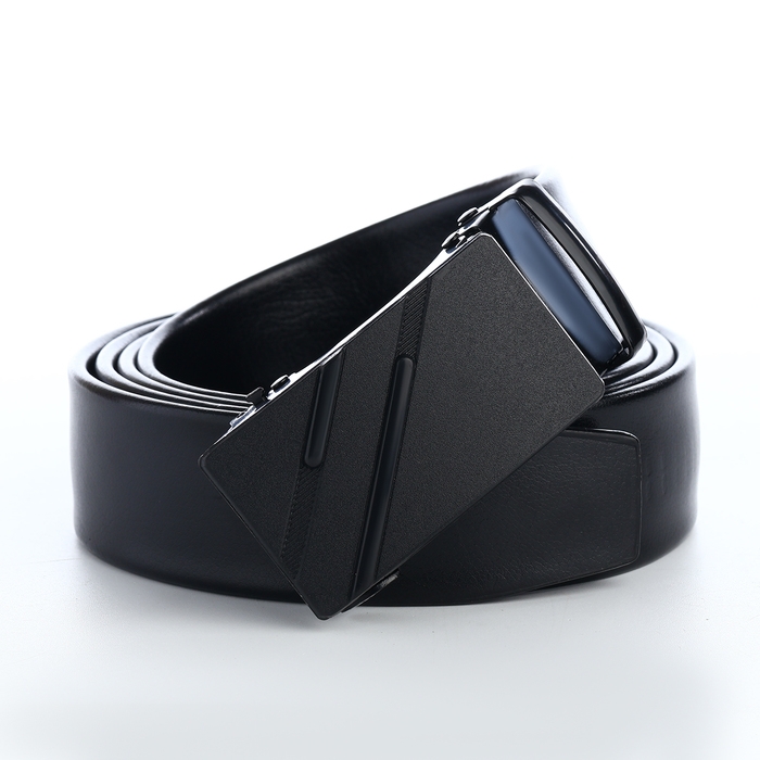 Ремень мужской, Великан, ширина 4 см, пряжка автомат, цвет чёрный Ремень мужской, Великан, ширина 4 см, пряжка автомат, цвет чёрный