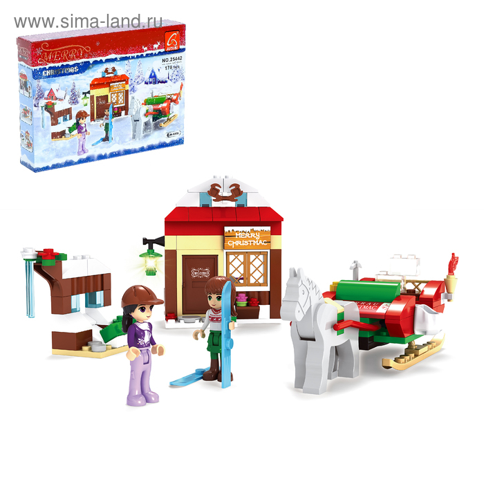 Конструктор «Магазинчик Санты», 178 деталей Конструктор «Магазинчик Санты», 178 деталей