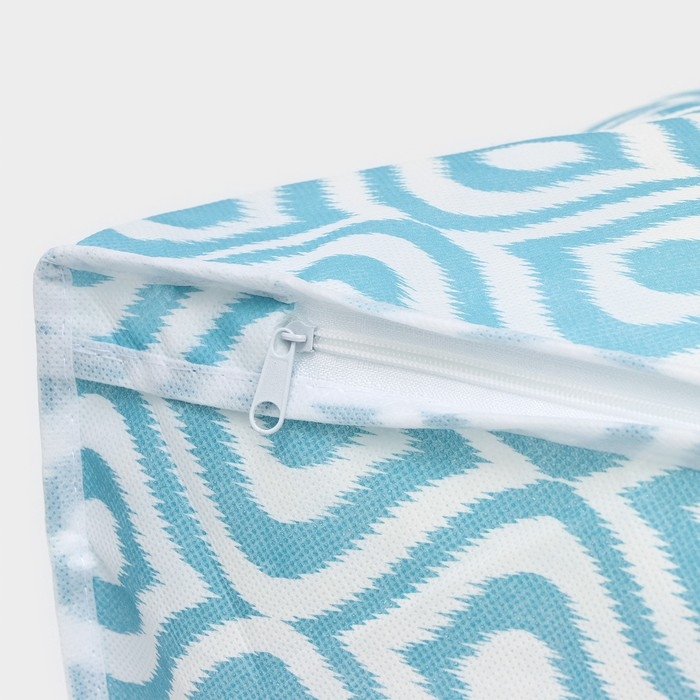 Кофр для хранения вещей Доляна «Лагуна» с ПВХ-окном, 45×30×20 см, цвет бирюзовый Кофр для хранения вещей Доляна «Лагуна» с ПВХ-окном, 45×30×20 см, цвет бирюзовый