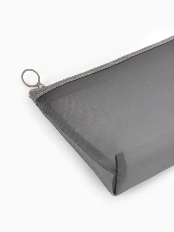 Косметичка дор Сетка 17*6,5*13,5, отд на молнии, серый Косметичка дор Сетка 17*6,5*13,5, отд на молнии, серый