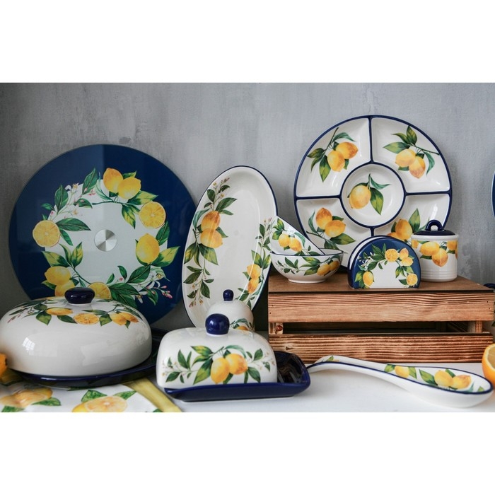 Сахарница Доляна «Лимон», 150 мл, d=7 см Сахарница Доляна «Лимон», 150 мл, d=7 см