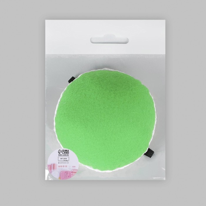 Игольница на руку, d = 8 см, цвет зелёный Игольница на руку, d = 8 см, цвет зелёный