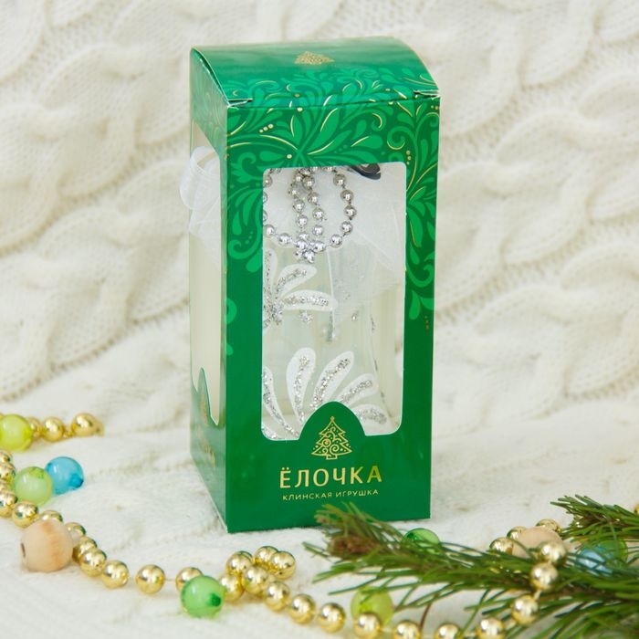 Ёлочная игрушка Ёлочная игрушка "Хрустальный колокольчик" h-8,2 см