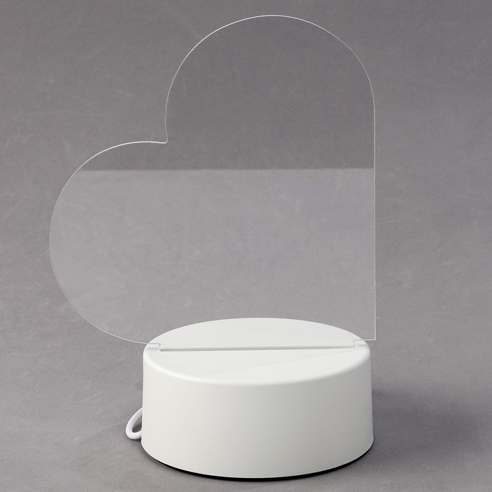 Световой планшет для рисования в темноте, сердце, пластиковый