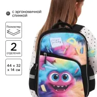 Рюкзак школьный, с эргономичной спинкой &laquo;Бука Бяка&raquo;