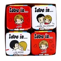 Конфеты освежающие Love is, в форме сердца, со вкусом клубники, 20 г