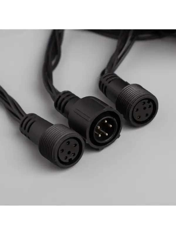 Гирлянда &laquo;Водопад&raquo; 2&times;3 м, IP44, УМС, тёмная нить, 800 LED, свечение белое, 8 режимов, 220 В