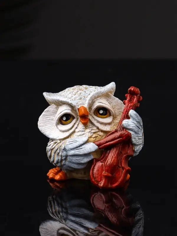 Фигура Фигура "Сова с виолончелью" 5.7х5.1х6.2 см