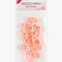 Набор маркеров для петель &laquo;Сердце&raquo;, 2 см, 20 шт., розовый