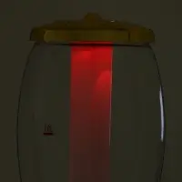 Башня пивная MonlinGold, колба 3 л, ёмкость для льда, подсветка, пластик, золотистый