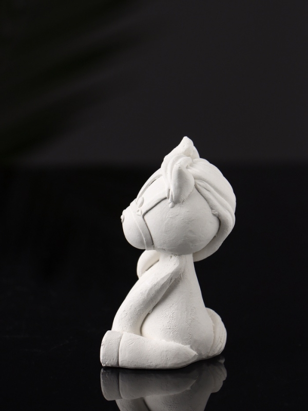 Фигура под роспись  Фигура под роспись "Пони с бантом" 7х3х3 см