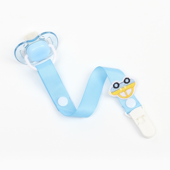 Держатель для соски - пустышки «Счастливый малыш», на ленте