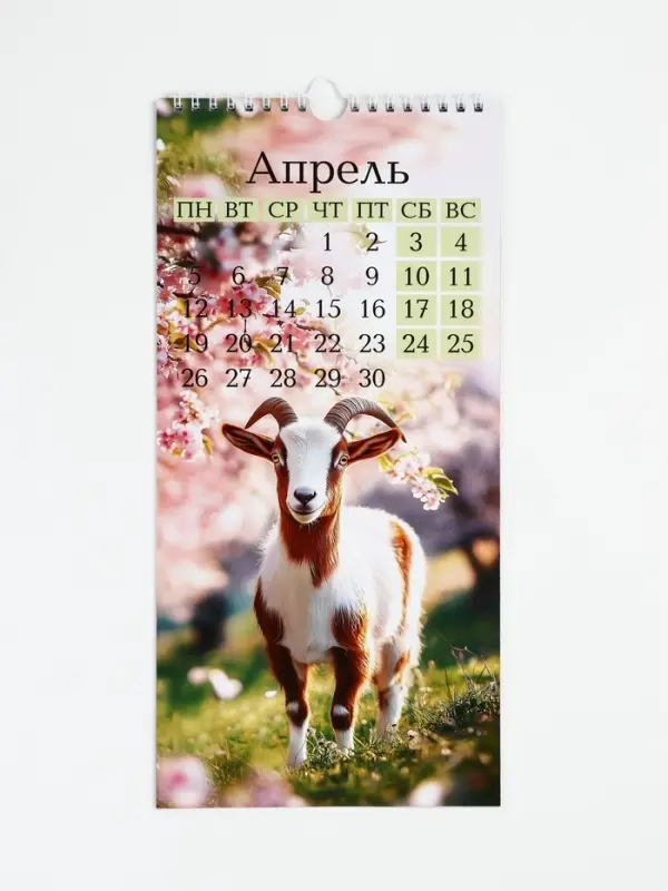 Календарь 2027 на ригеле &laquo;Символ года&raquo;, 16.5&times;34 см