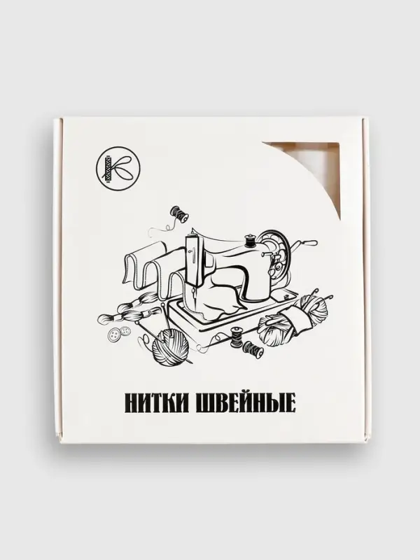 Нитки 40ЛШ, 200 м, белые №0101