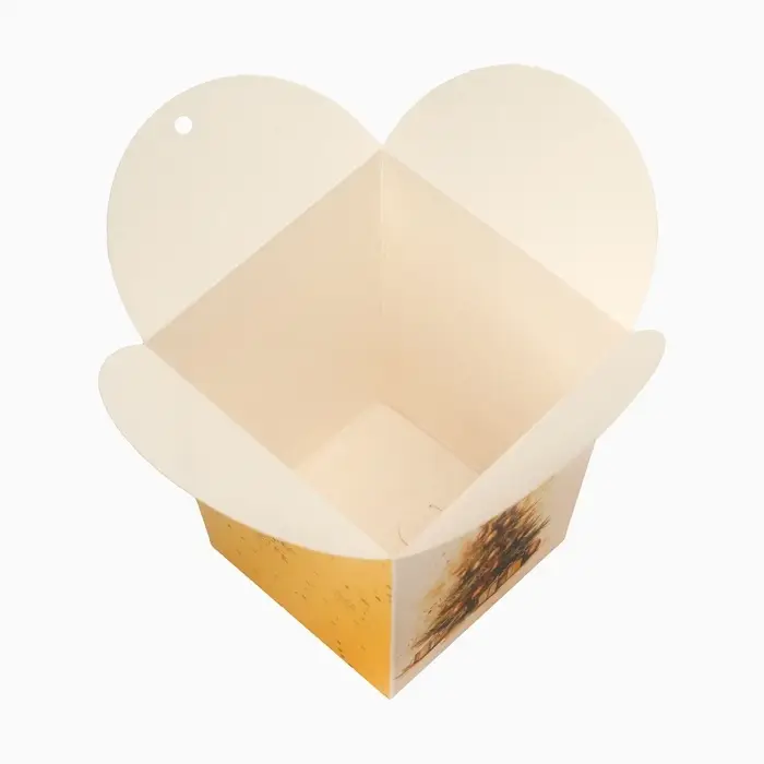 Бонбоньерка, новогодняя подарочная упаковка «Золотая Ель», 7.5×8×7.5 см Бонбоньерка, новогодняя подарочная упаковка «Золотая Ель», 7.5×8×7.5 см