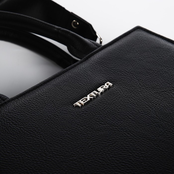 Сумка женская TEXTURA, тоут, средний размер, цвет чёрный Сумка женская TEXTURA, тоут, средний размер, цвет чёрный