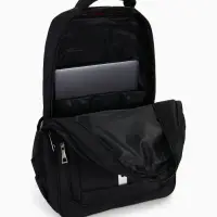 Рюкзак молодёжный на молниях, 2 отдела на молнии, 4 кармана, 37&times;17&times;54 см, чёрный