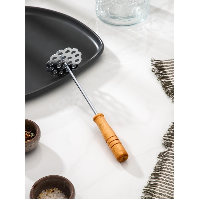 Толкушка Доляна «Деревенька. Цветочек», 21,5 см Толкушка Доляна «Деревенька. Цветочек», 21,5 см