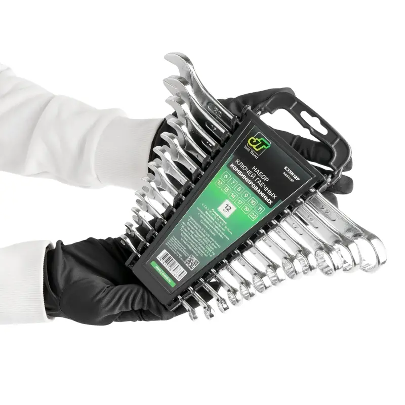 Набор ключей гаечных комбинированных на держателе (6-22 мм) (12 предметов) JT KJ3N12P