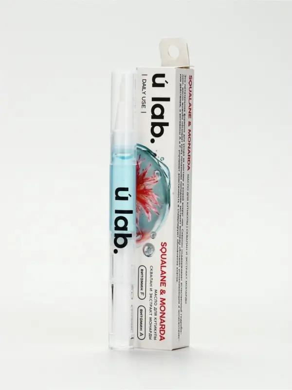 Масло для кутикулы в карандаше со скваланом и экстрактом монарды, URAL LAB