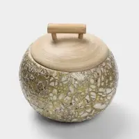 Банка для сыпучих продуктов, 13&times;13&times;12 см, бамбук