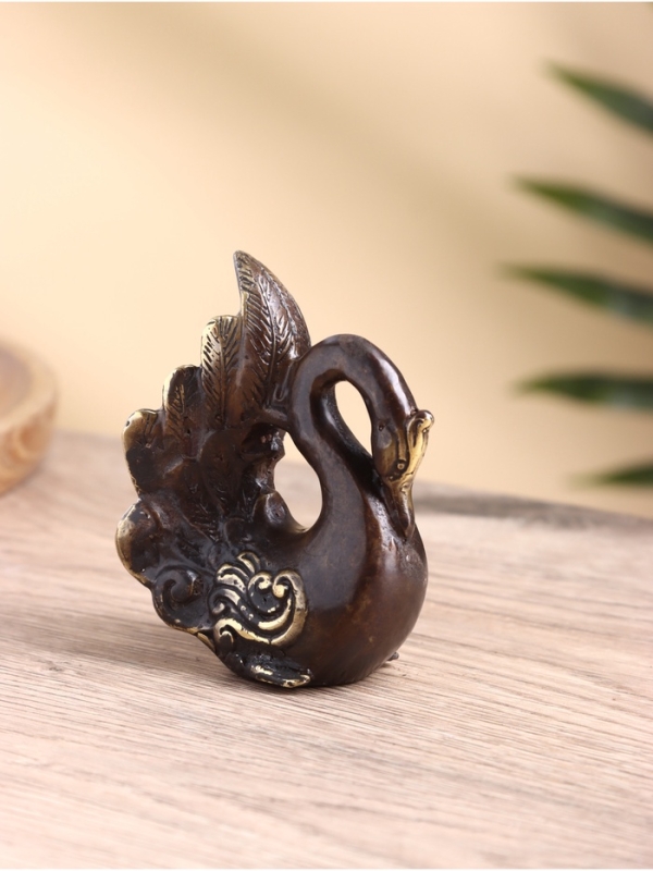 Сувенир бронза "Лебедь" 8х5х10 см