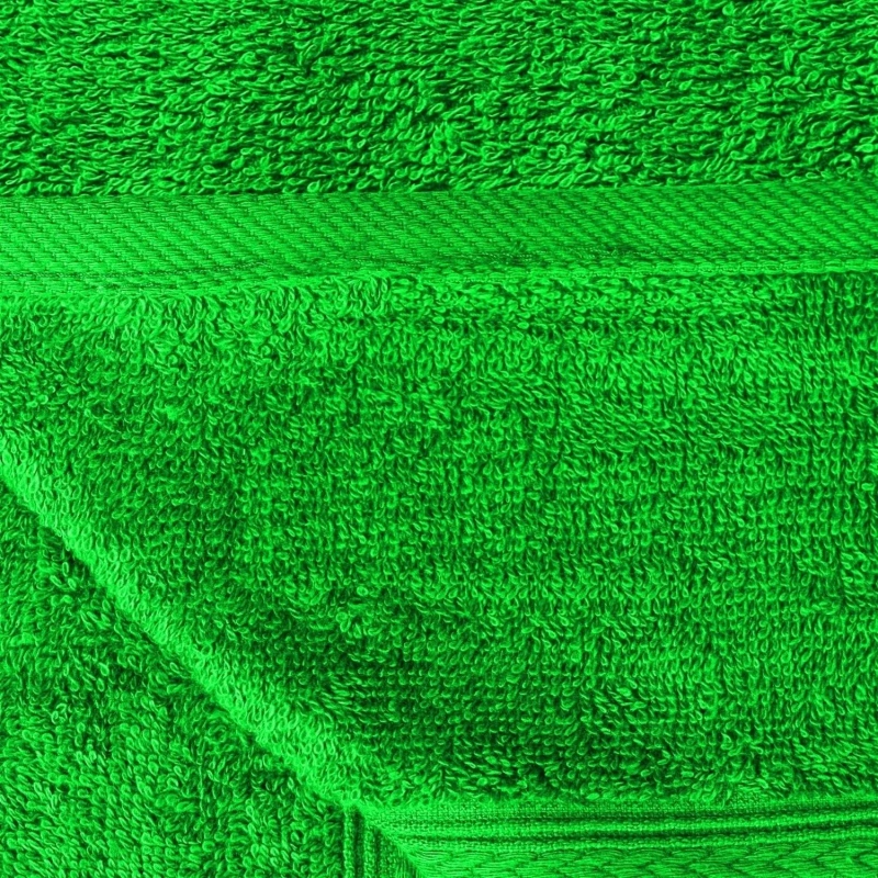 Набор полотенец махровых Luscan/бордюр 400г/м2, 70х140 салат, 5 шт/уп