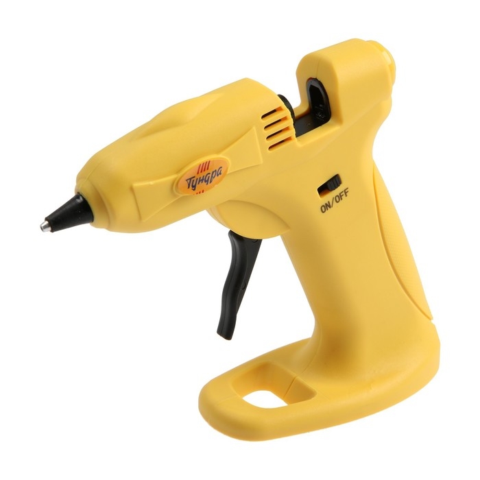 Клеевой пистолет ТУНДРА, 12 Вт, аккумулятор 2000 мА, microUSB, 7 мм Клеевой пистолет ТУНДРА, 12 Вт, аккумулятор 2000 мА, microUSB, 7 мм