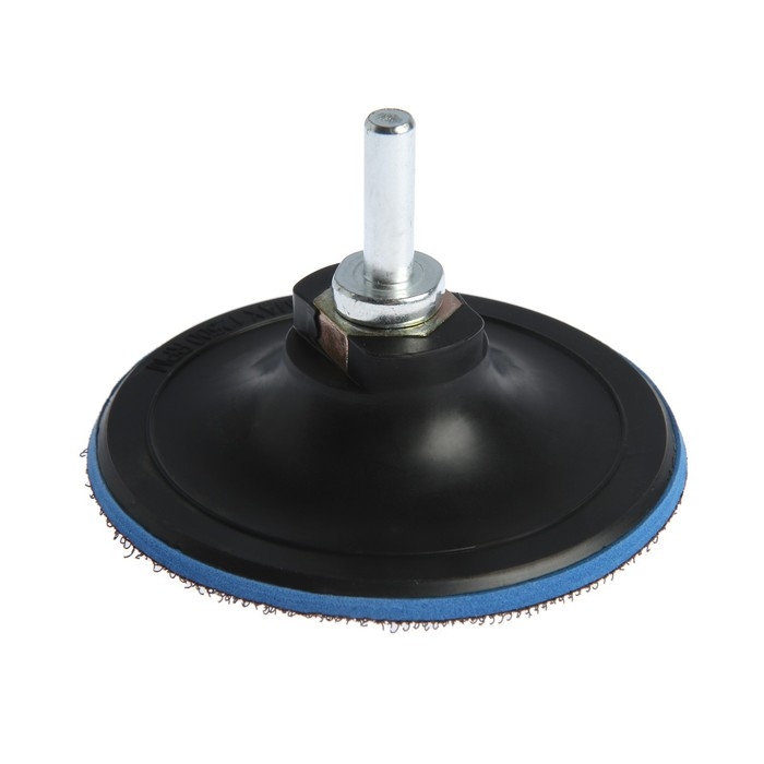 Насадка с липучкой для дрели и УШМ ТУНДРА, М14, с адаптером, твердая, 100 мм Насадка с липучкой для дрели и УШМ ТУНДРА, М14, с адаптером, твердая, 100 мм