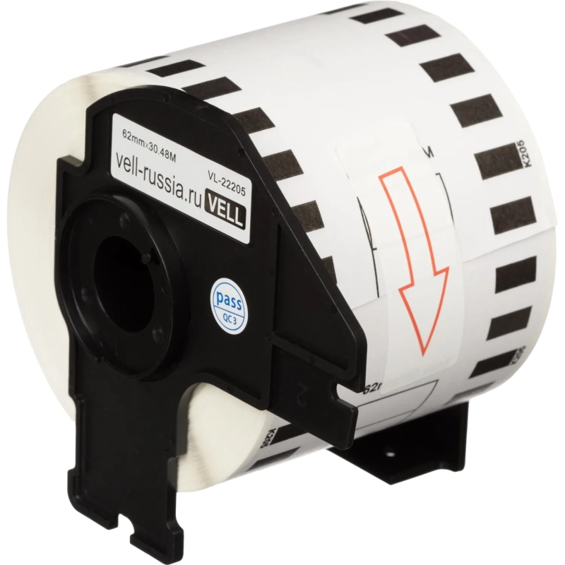 Картридж Vell VL-B-DK 22205 (Brother DK22205) для QL {Vell22205