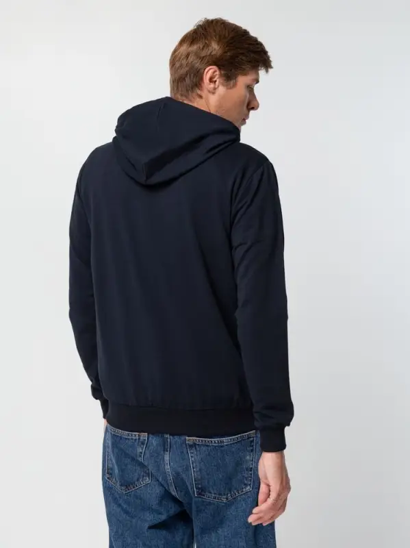 Толстовка на молнии с капюшоном Unit Siverga темно-синяя, размер XS Толстовка на молнии с капюшоном Unit Siverga темно-синяя, размер XS