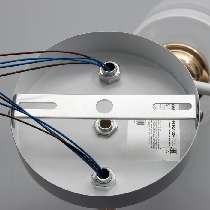 Люстра Люстра "Андо" 4хЕ27 40Вт бело-золотой 50х39х26 см