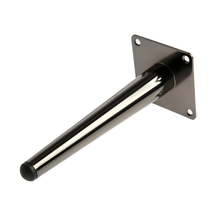 Опора мебельная CAPPIO OP08,h=200 мм,толщ площ 1,8,  цвет  глянцевый черный Опора мебельная CAPPIO OP08,h=200 мм,толщ площ 1,8,  цвет  глянцевый черный