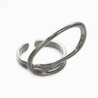 Кольцо металл &laquo;Спираль&raquo;, цвет серебро, безразмерное